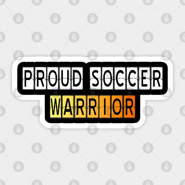 Proud Soccer Warrior Sticker by LisaLiza